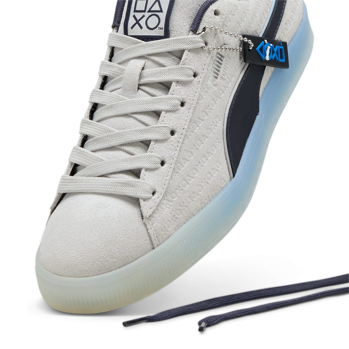 PUMA x Playstation Suede 'Glacial Grey Navy' 396246-01