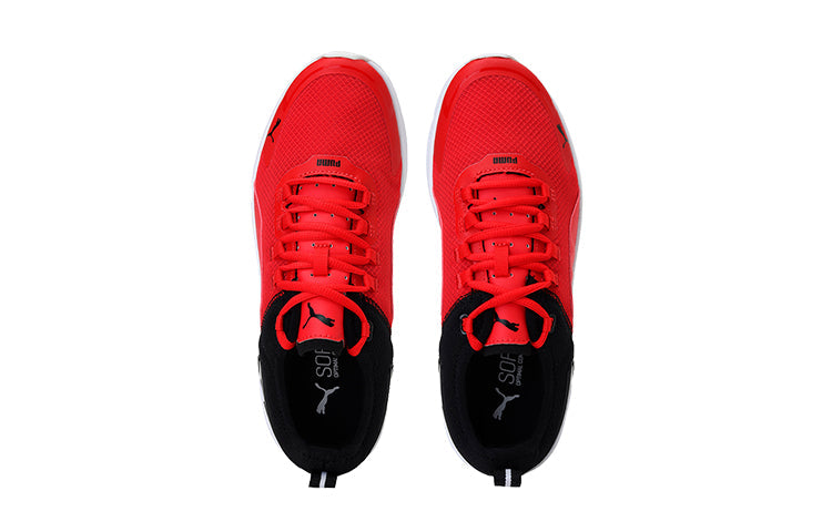 PUMA Electron Street Era (Big Kids) Shoes Black/Red/White 374694-02