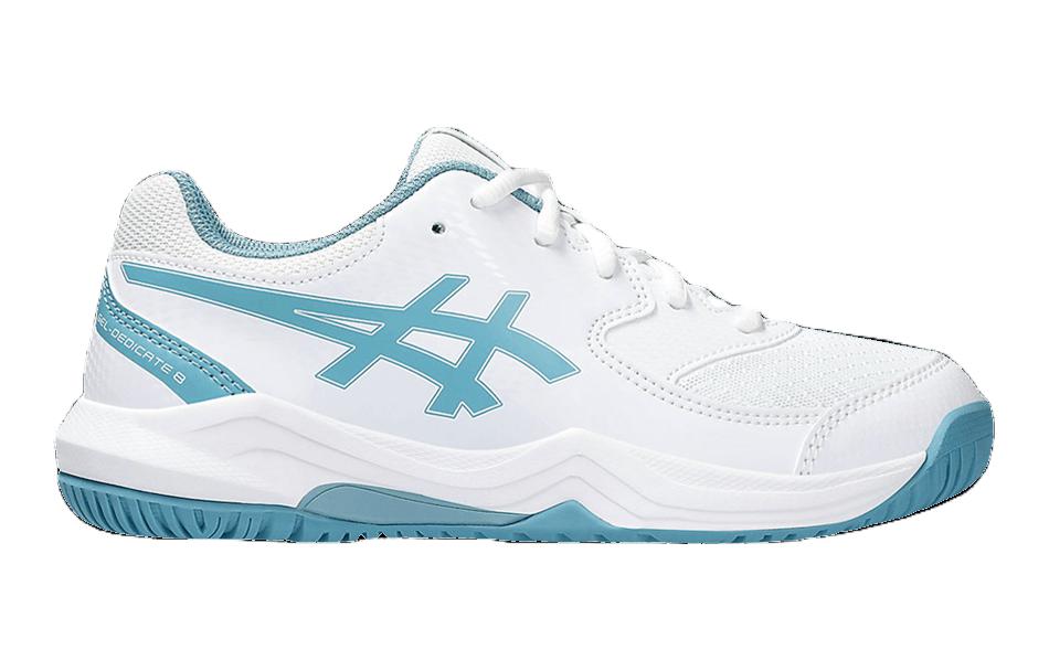 (GS) ASICS Gel-Dedicate 8 'White Gris Blue' 1044A077-100