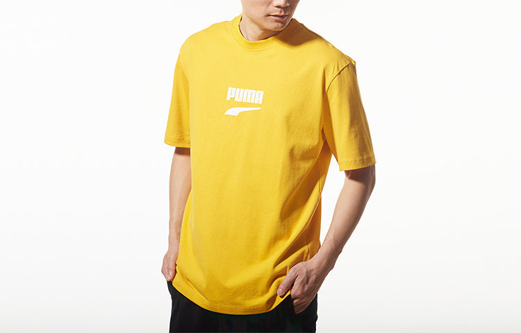 PUMA Downtown Printing Short Sleeve Yellow 596367-25