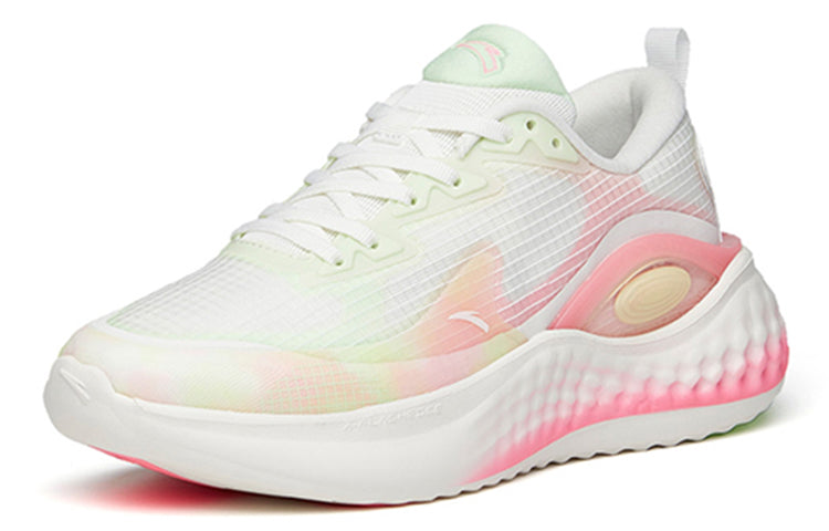 (WMNS) ANTA Running Series Sneakers 'White Green Pink' 122145556S-6