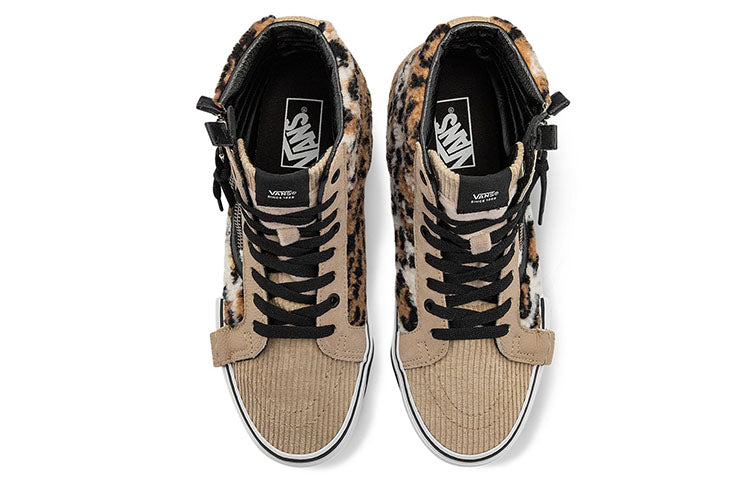 Vans Unisex SK8-HI CAP Mid-Top Sneakers Brown/Black VN0A3WM1ABH
