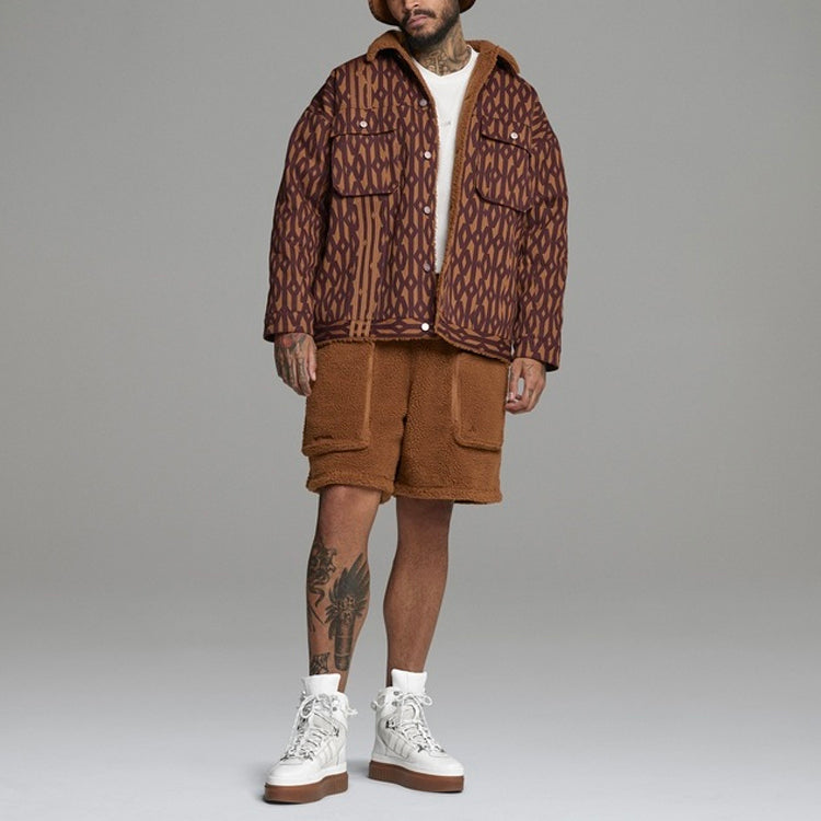 adidas originals x Ivy Park Casual Sports Logo Printed Jacket Red/Brown HB8438