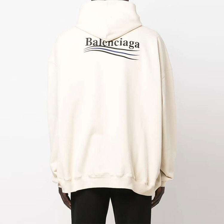 Balenciaga Political Campaign Large Fit Hoodie 'White' 620973TKVI98962