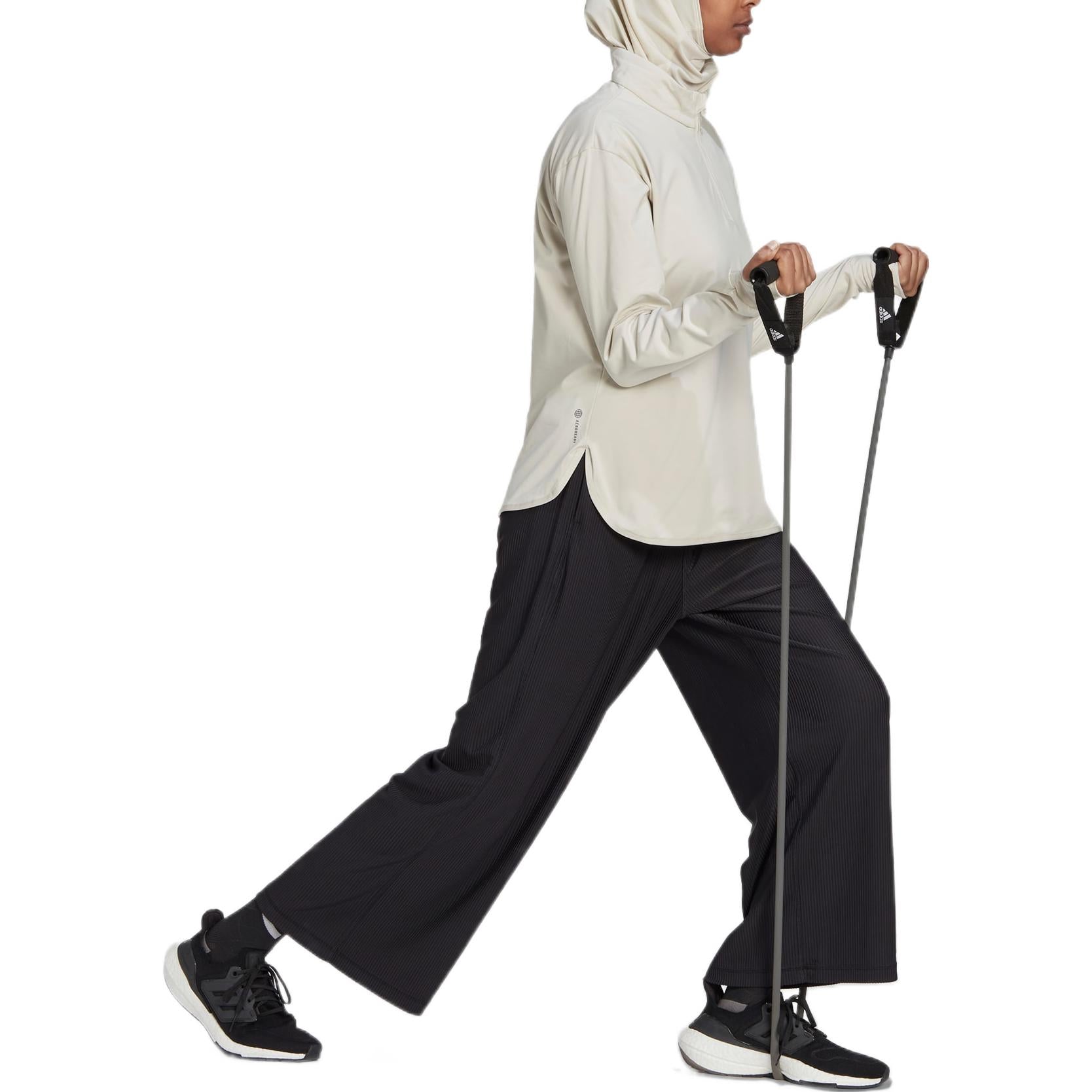 (WMNS) adidas Techfit AEROREADY Warm Quarter-Zip Training Top 'Beige' HI3368