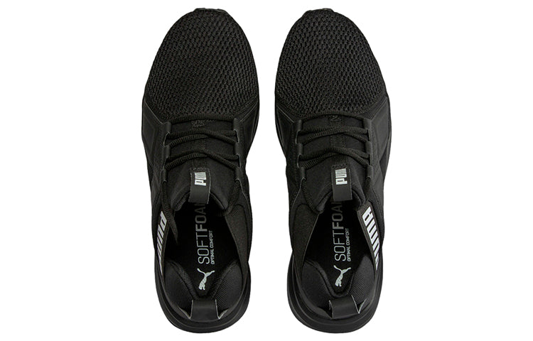 PUMA Enzo Max Black Low Tops Sports Shoe 'Black White' 193844-04
