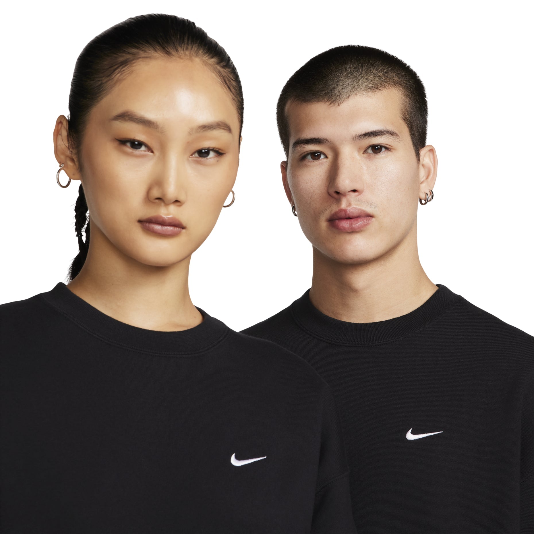 Nike Solo Swoosh Crewneck Sweatshirt Asia Sizing 'Black' DX1362-010