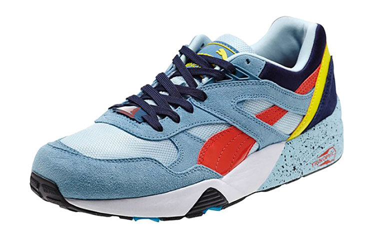 PUMA R698 Block Low Top Running Shoes Red/White/Blue/Purple 360030-07