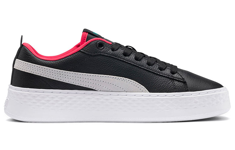 (WMNS) PUMA Smash Platform SoftFoam 'Black And White' 366487-16