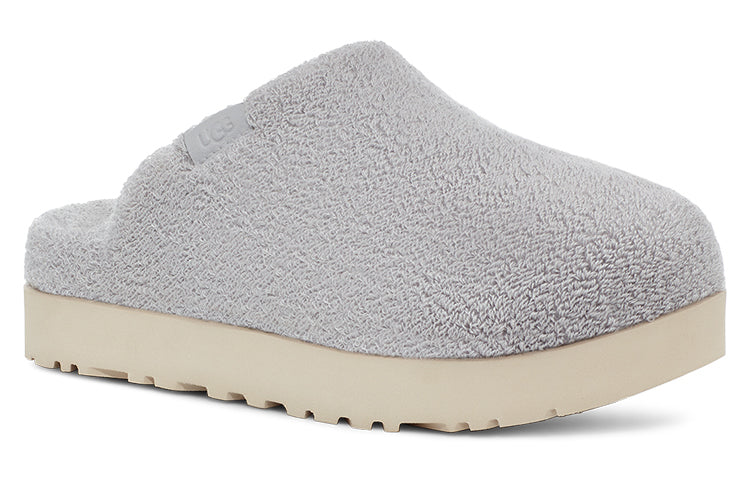 (WMNS) UGG Fluff Yeah Slide 'Metallic Grey' 1126386-MGR