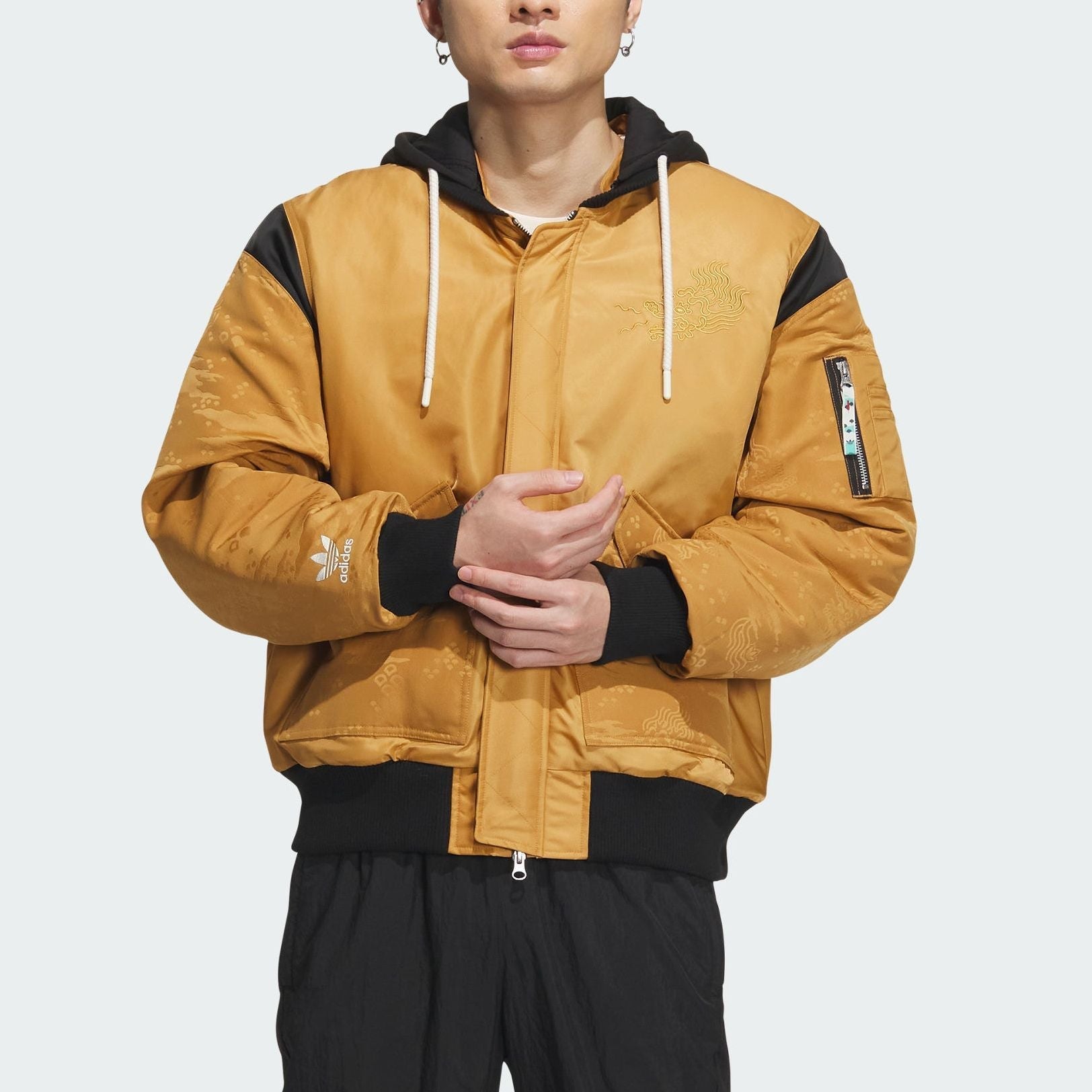 adidas Originals X Feifei Ruan Padded Ma Jacket Asia Sizing 'Brown Black' IX4233