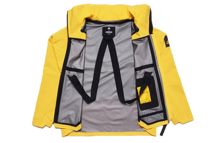 adidas MENS Myshelter Rainbreaker Jacket Yellow DZ1411