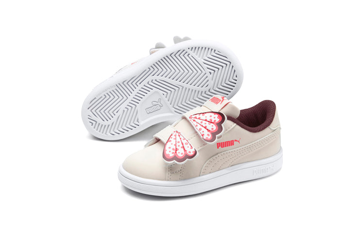 (TD) PUMA Smash v2 Butterfly AC Leisure/Board Shoes Creamy/White 370096-03