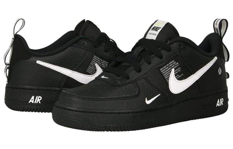 (GS) Nike Air Force 1 Lv8 Utility 'Overbranding Black' AR1708-001