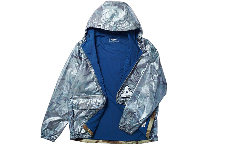 PALACE FW19 P-stealth Zipper Hooded Jacket Blue PAL-FW19-026