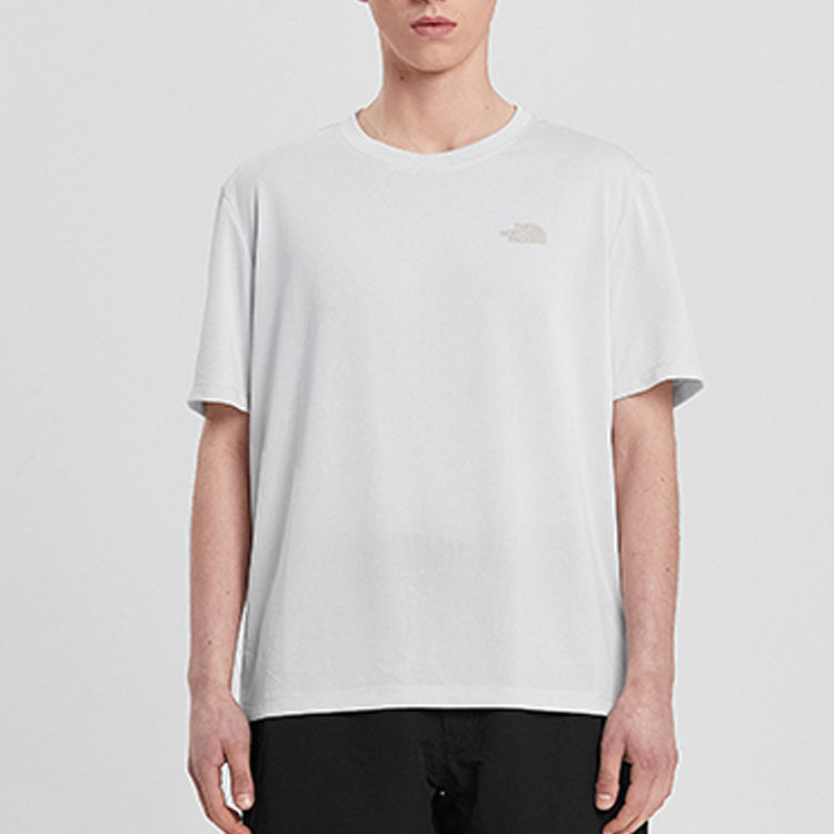 Men's THE NORTH FACE Quick Dry Outdoor hygroscopic Sweat-Wicking Short Sleeve White 46KX-2NK