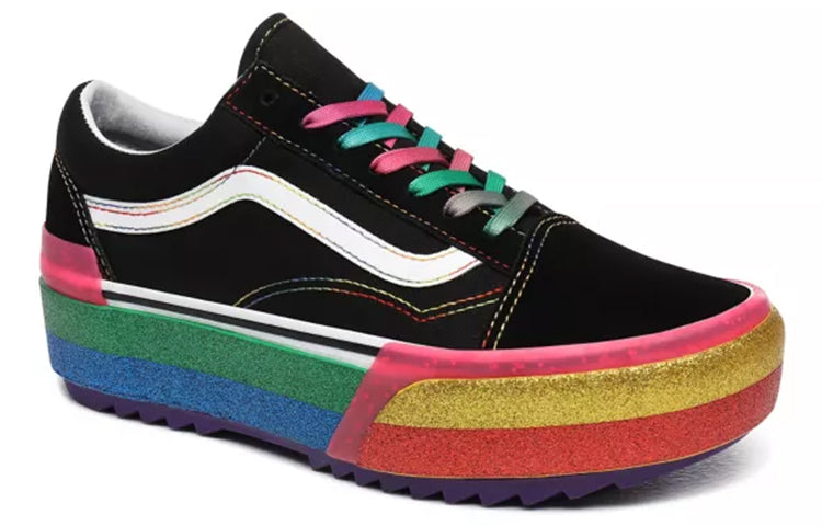 Vans Old Skool Stacked 'Glitter - Black Rainbow' VN0A4U15WW1