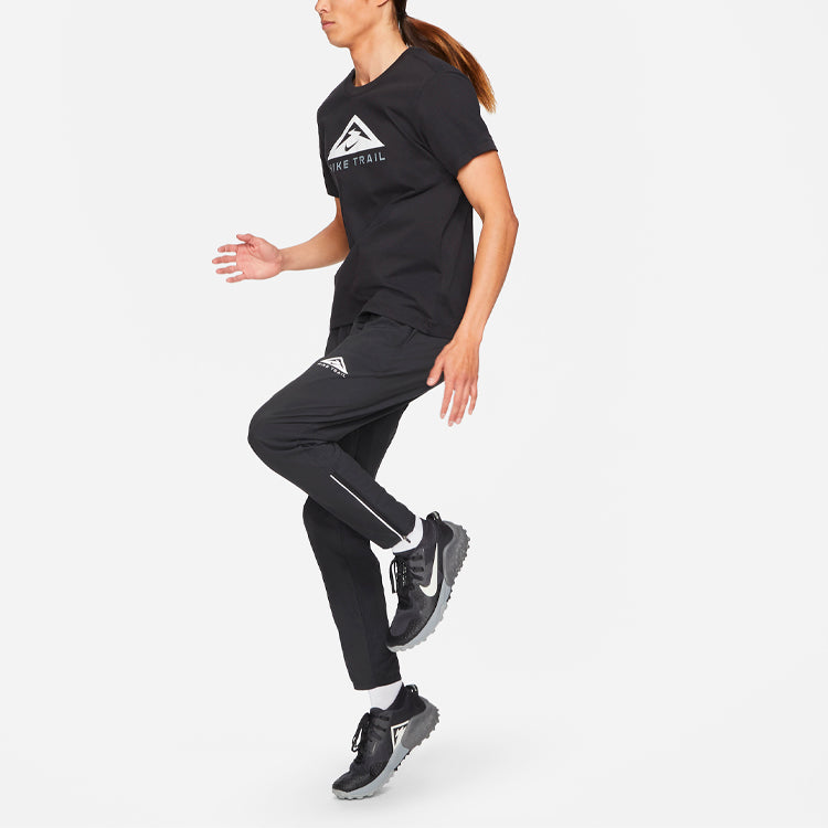 Nike Dri-fit Pattern Printing Loose Round Neck Short Sleeve Black CZ9804-010