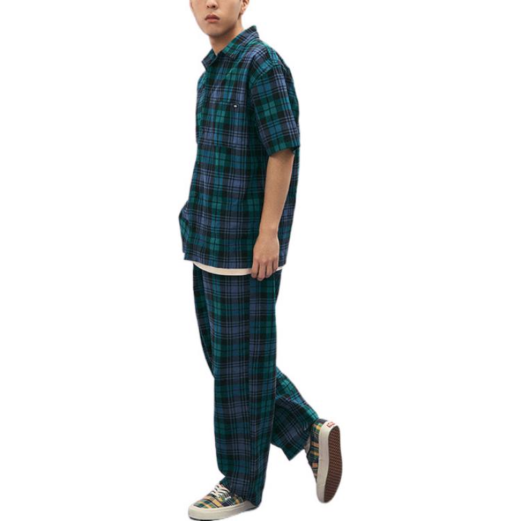 Vans Anaheim Woven Shirt 'Blue Green' VN0A7SFCY61