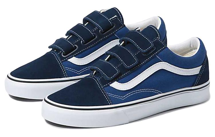 Vans Old Skool Suede Canvas Velcro 'Dress Blue' VN0A3D29OIW