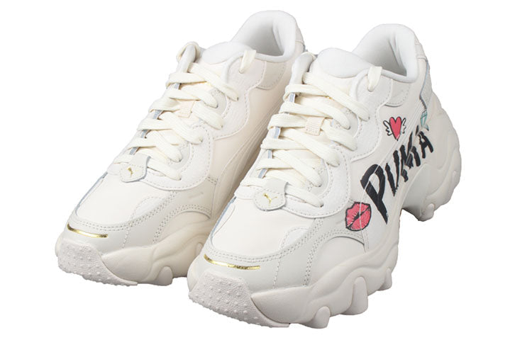 (WMNS) PUMA Pulsar Wedge 'White Pink' 392709-01