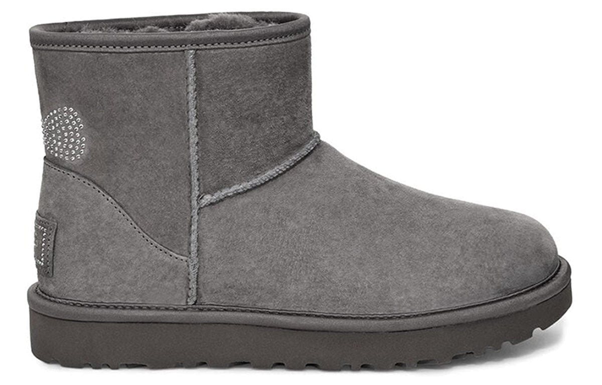 (WMNS) UGG Classic Mini Crystal 'Grey' 1111790-CHRC