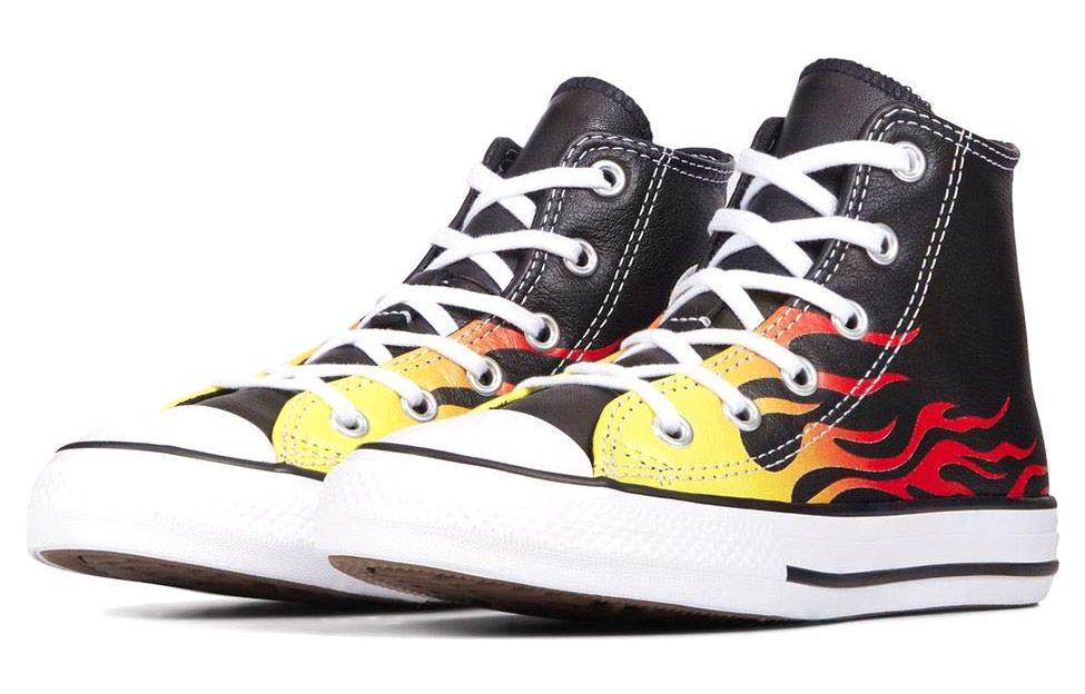 Converse Chuck Taylor All Star Flame Nero Mod 'Black Red' 665864C