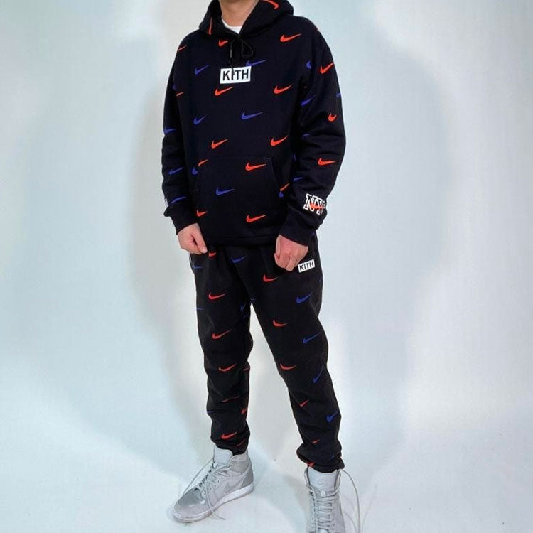 KITH x Nike New York Knicks AOP Hoodie 'Black' NKCZ1749-010