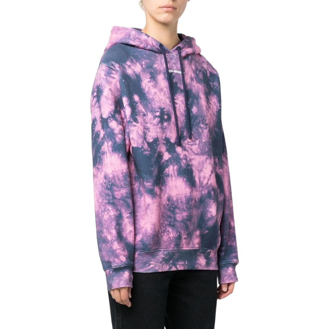(WMNS) Off-White Arrows Motif Tie Dye Hoodie 'Pink Blue' OWBB035F22JER0063045