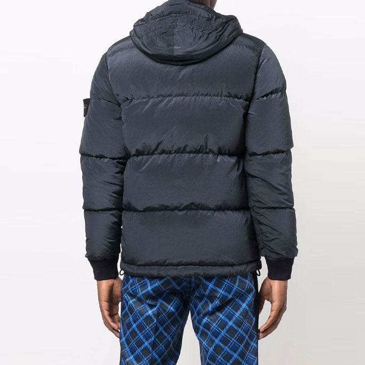 STONE ISLAND Nylon Badge Logo Down Jacket 'Ink' 751544508-V0026