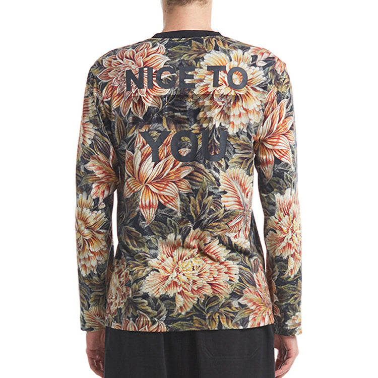 Y-3 Flowers Printing Long Sleeves Unisex DP0566