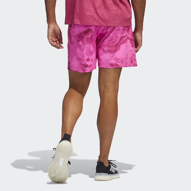adidas Unite Flo Short Flowers Printing Loose Sports Shorts Pink GL0453