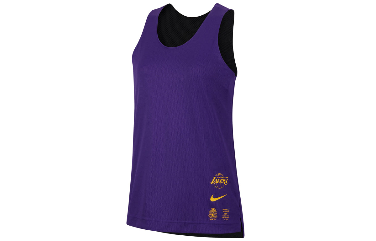 (WMNS) Nike x NBA LA Lakers Reversible Training Jersey 'Black Purple' DA2395-010