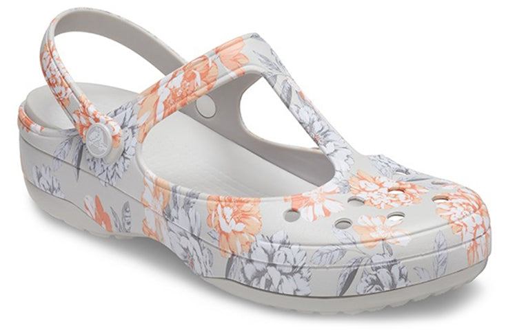 (WMNS) Crocs White Flowers Sandals 206525-96M