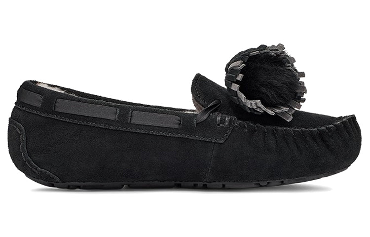 (WMNS) UGG Dakota Bow Pom 'Black' 1124031-BLK