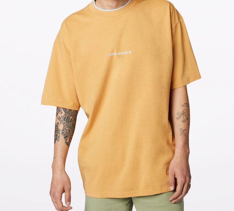 Men's Converse All Star Casual Round Neck Short Sleeve Yellow 10019592-227