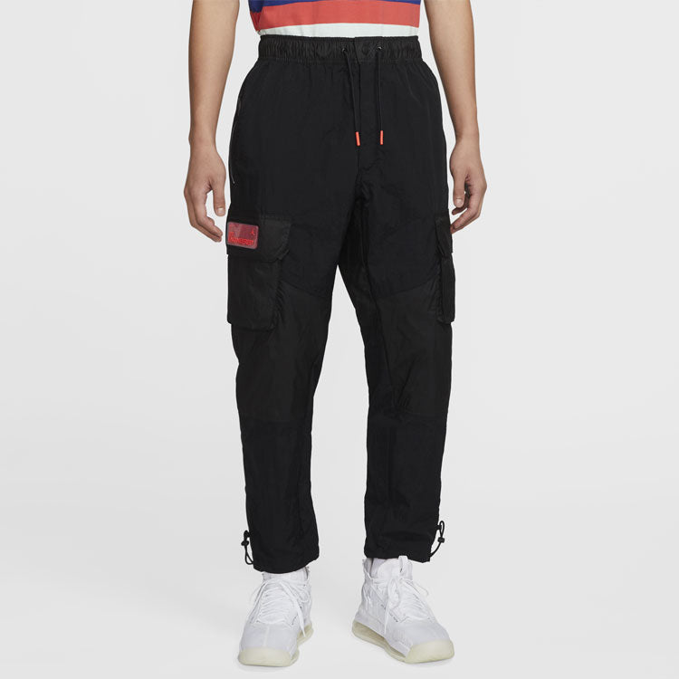 Air Jordan 23 Engineered Side Big Pocket Cargo Casual Long Pants Black CK9168-010