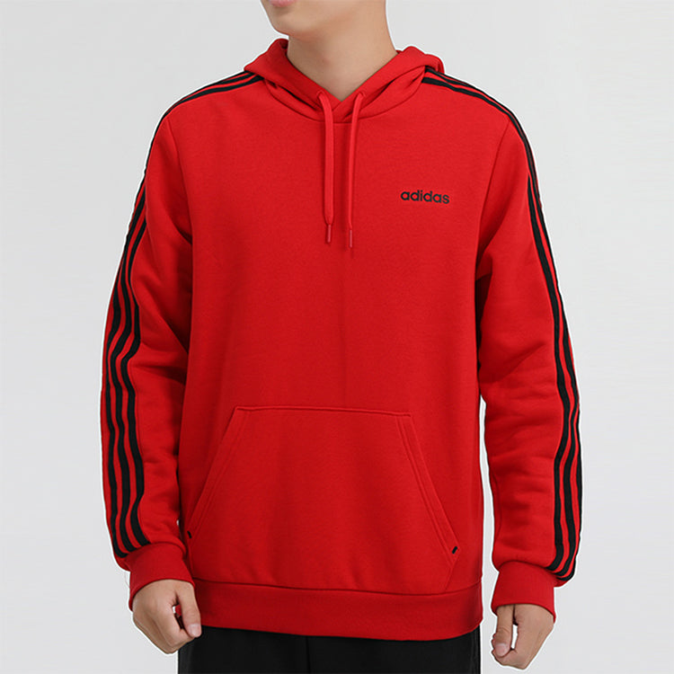 adidas neo Athleisure Casual Sports hooded Pullover Red GJ8910