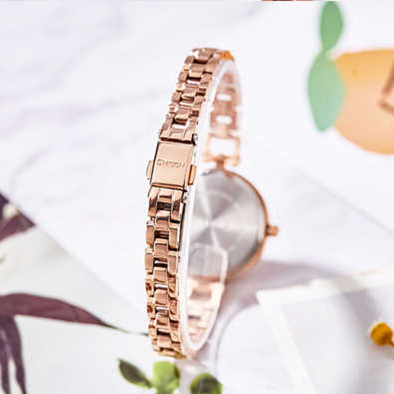 CASIO SHEEN Series Quartz Rose-Gold/White Rose Gold Analog SHE-4055PG-7A