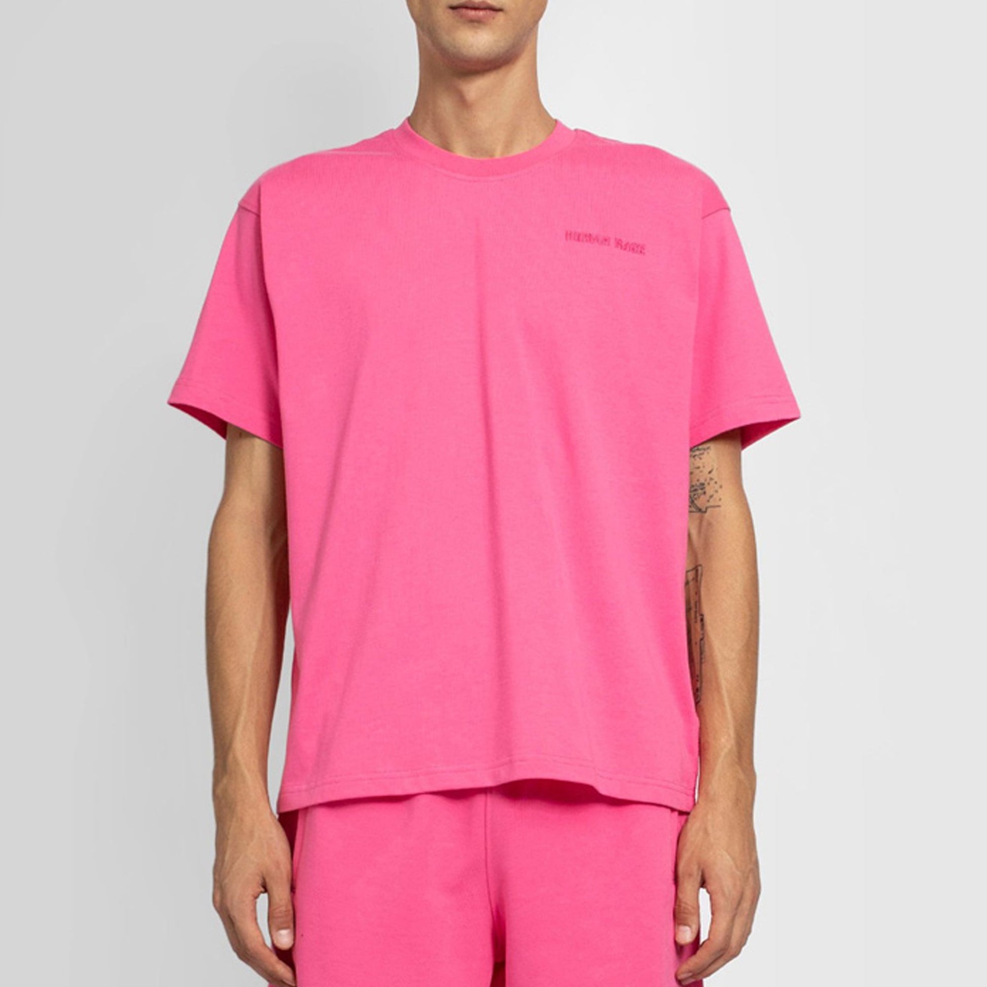 adidas originals Pw Basics Shirt Crossover Short Sleeve Pink GH4391