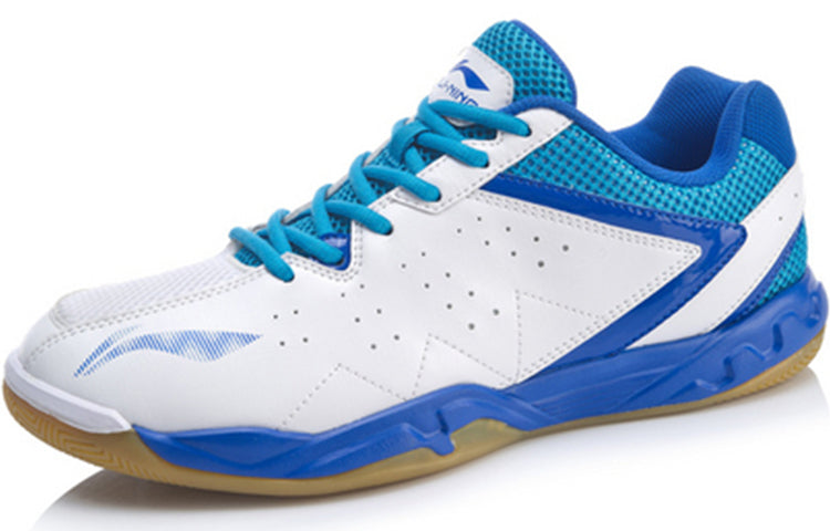Li-Ning Badminton Training Shoes 'White Blue' AYTP061-2