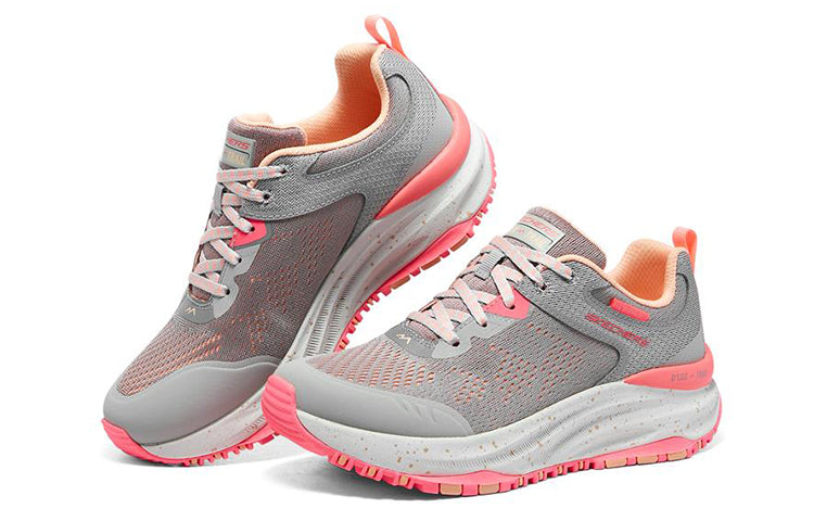 (WMNS) Skechers DLux Trail 'Grey Pink Red' 149842-GYPK