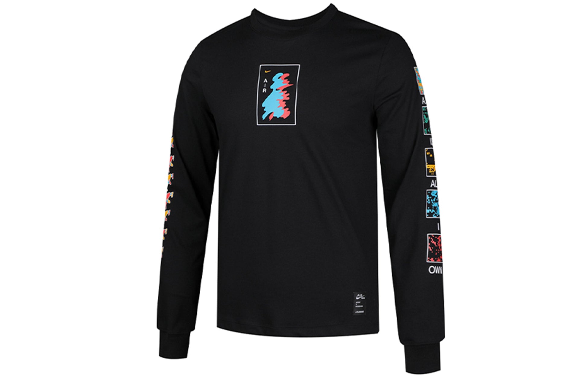 Nike Dri-FIT A.I.R. Breathable Quick Dry Long Sleeves Running Black CT3847-010