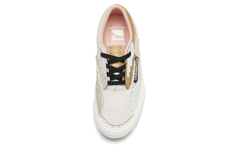 (WMNS) ANTA A-Journey Low 'Grey Yellow White' 122228015-8