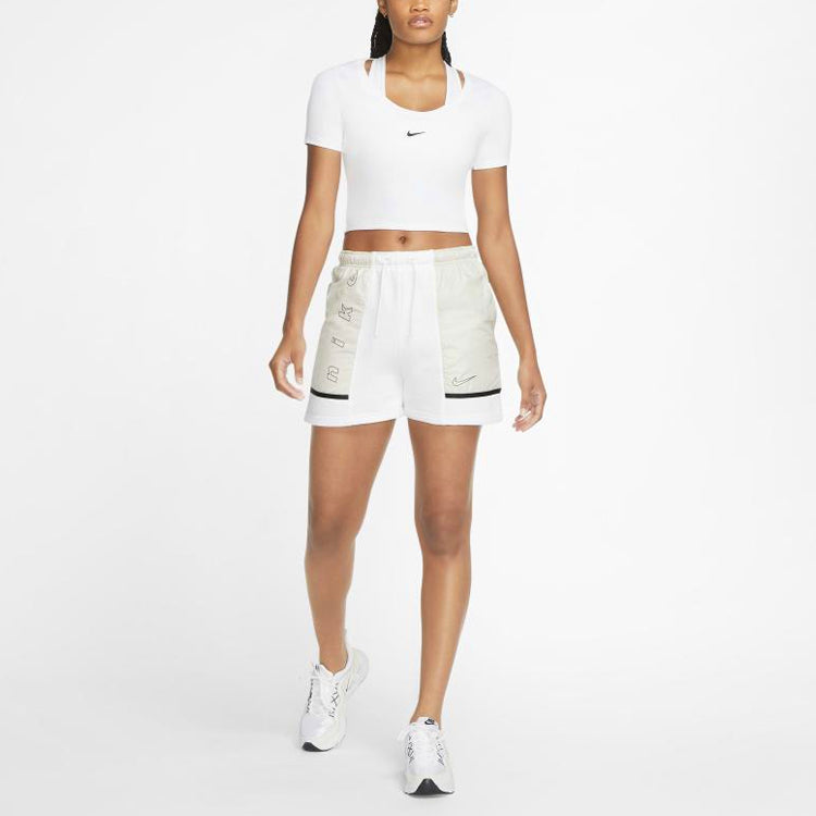 (WMNS) Nike Sportswear Essential Sports Short Sleeve White CU5174-100