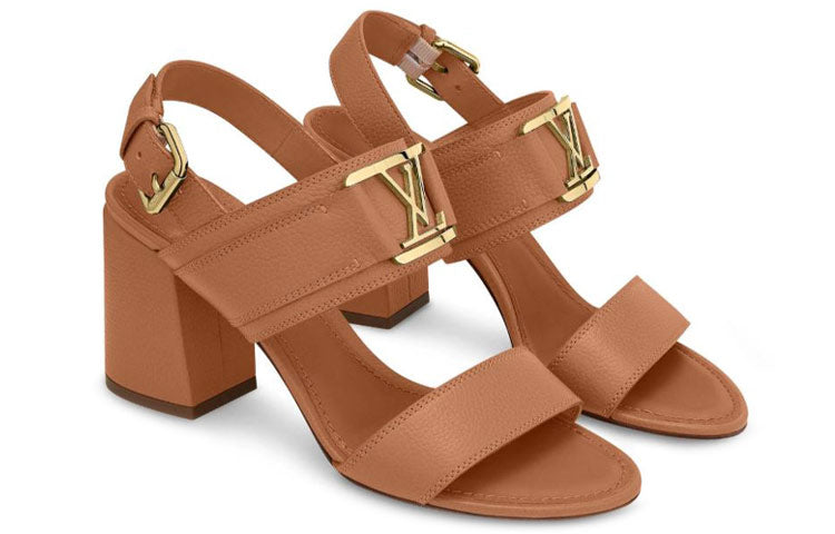 (WMNS) LOUIS VUITTON LV Horizon Straps Heel 'Brown' 1A63XB