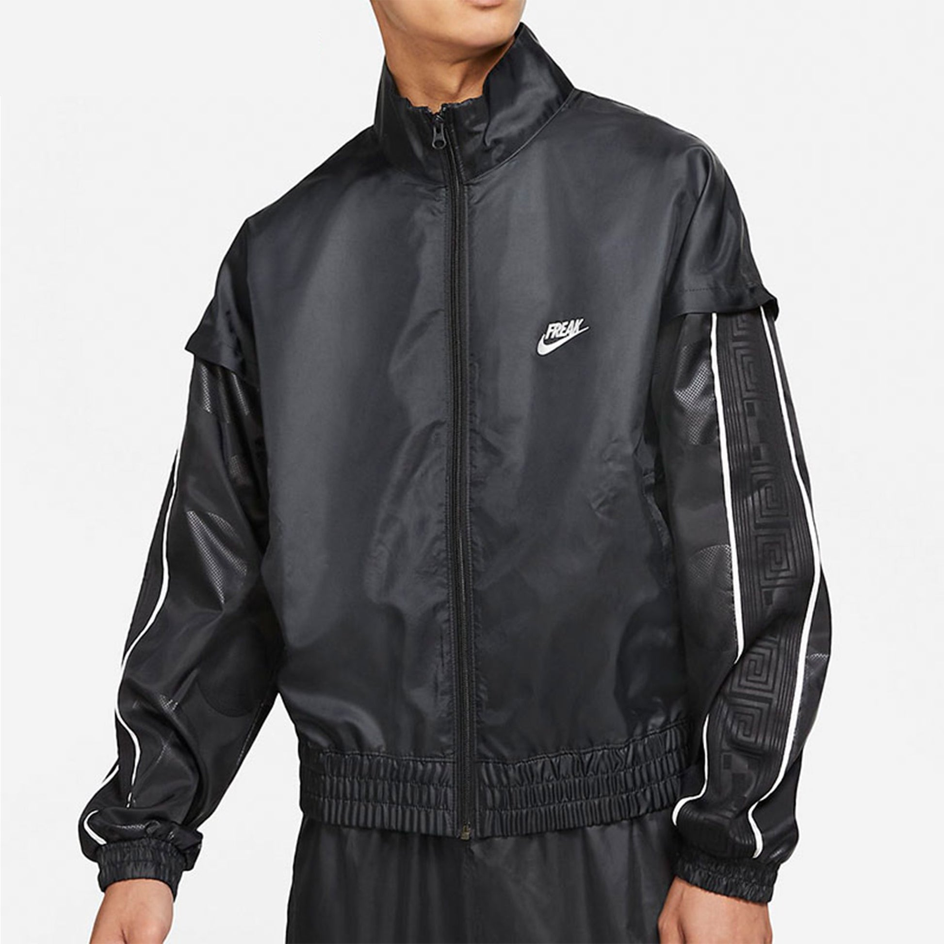 Men's Nike Lwt Track Jacket Athleisure Casual Sports Woven Stand Collar Black DA5670-010
