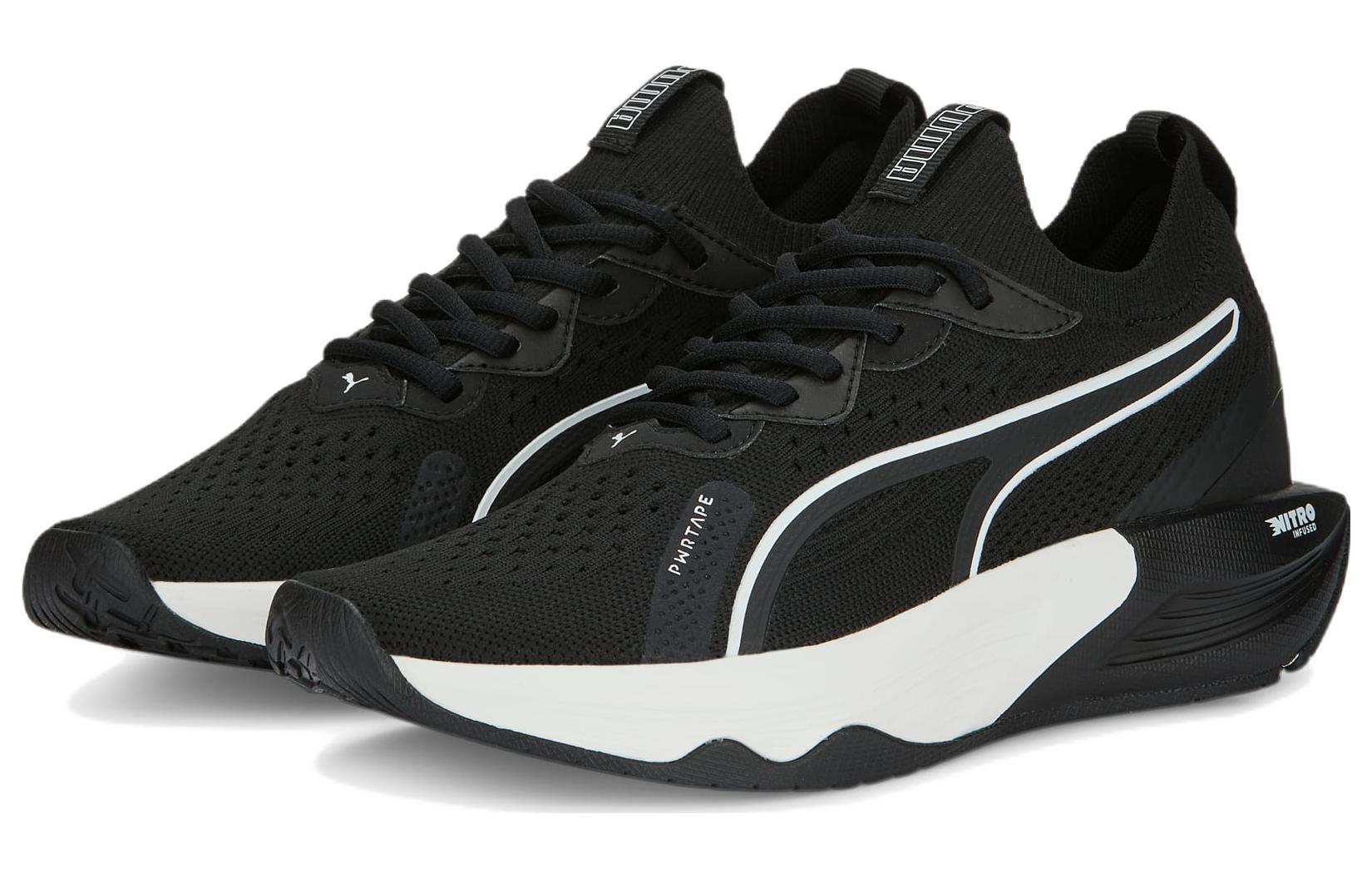 (WMNS) PUMA PWR XX Nitro Luxe 'Black White' 377892-01