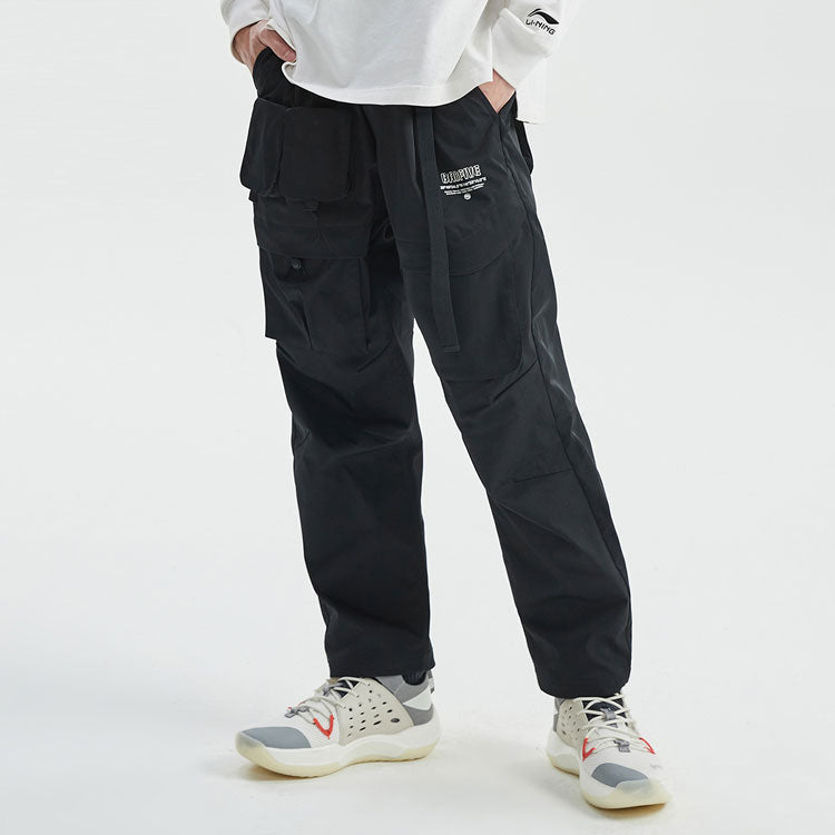 Li-Ning BadFive Loose Cargo Pants 'Black' AKXR071-2