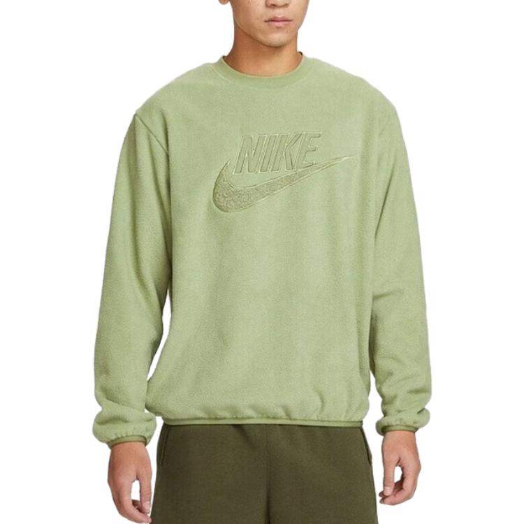 Nike NSW Fleece Logo Sweatshirt 'Green' DQ4889-334